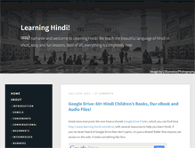 Tablet Screenshot of learning-hindi.com